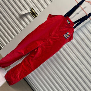 Women's Gill Red Navy Breathable Sailing Bib Overalls